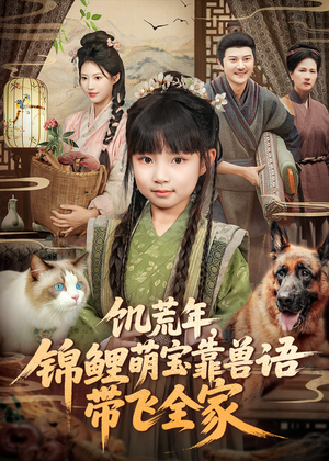 饥荒年，锦鲤萌宝靠兽语带飞全家（75集）最火的短剧